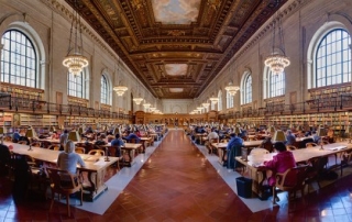 main research room, nypl