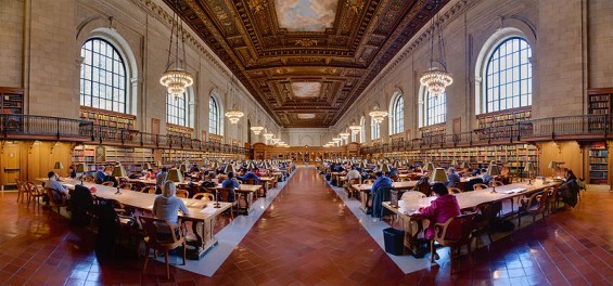 main research room, nypl