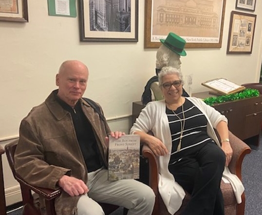 Author Bryan R. Dunlap stops by, donates book & thanks NYLI!!
