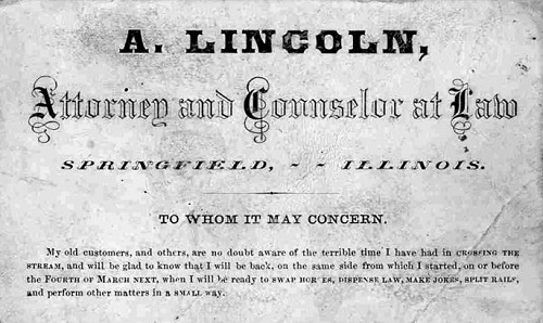 Abraham Lincoln: Lawyer