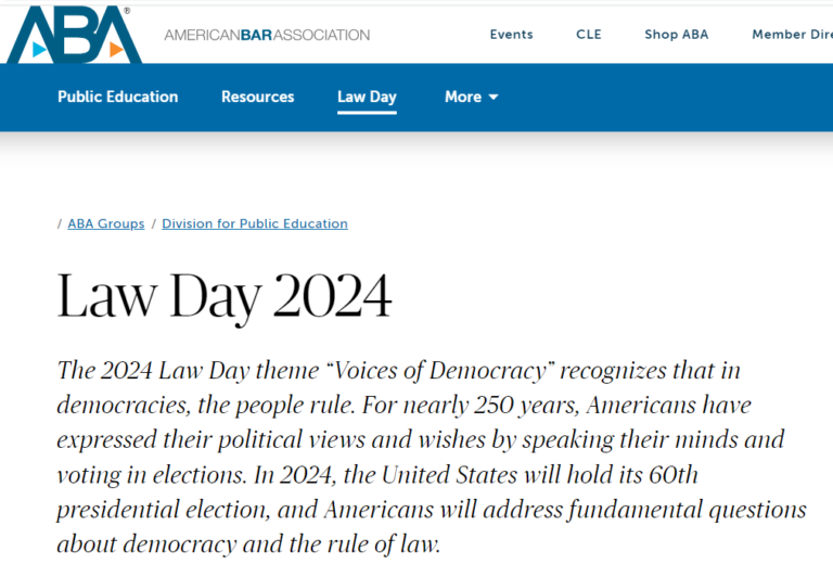 It’s May 1st… LAW DAY!… How will you celebrate?