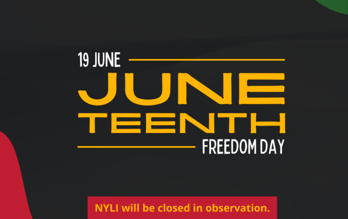 NYLI will close for Juneteenth