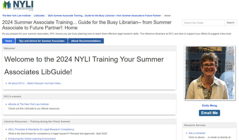 Don’t forget about NYLI’s LibGuides!