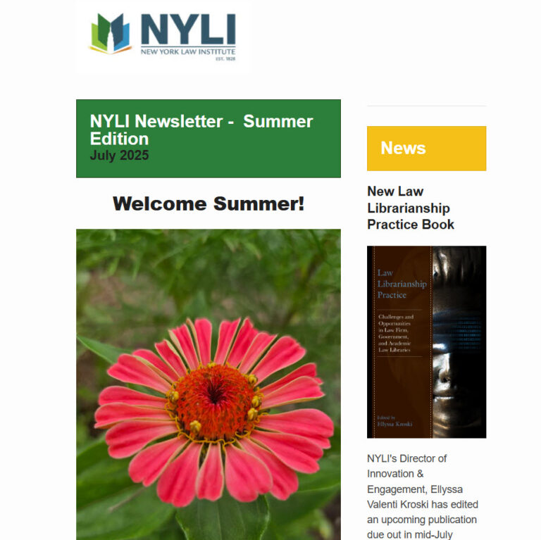 NYLI Newsletter Summer 2025