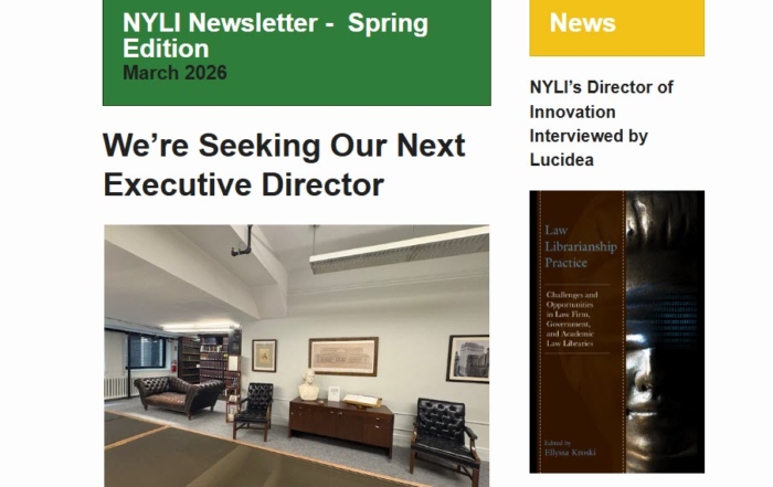 NYLI Newsletter Spring 2026