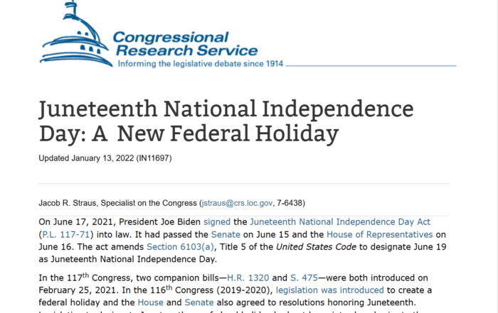 Celebrating the newest federal holiday — Juneteenth – with these resources