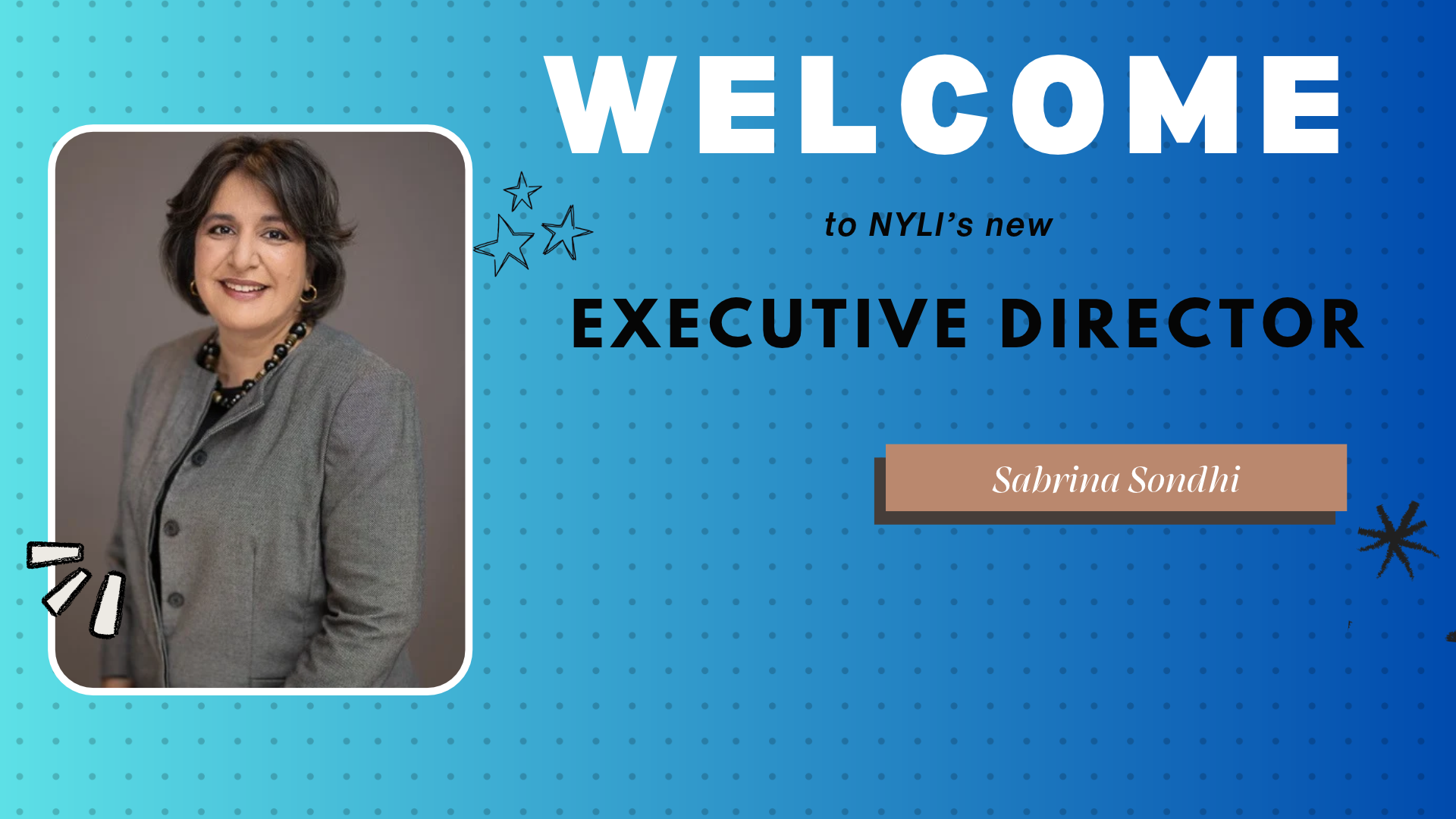 Welcome Executive Director